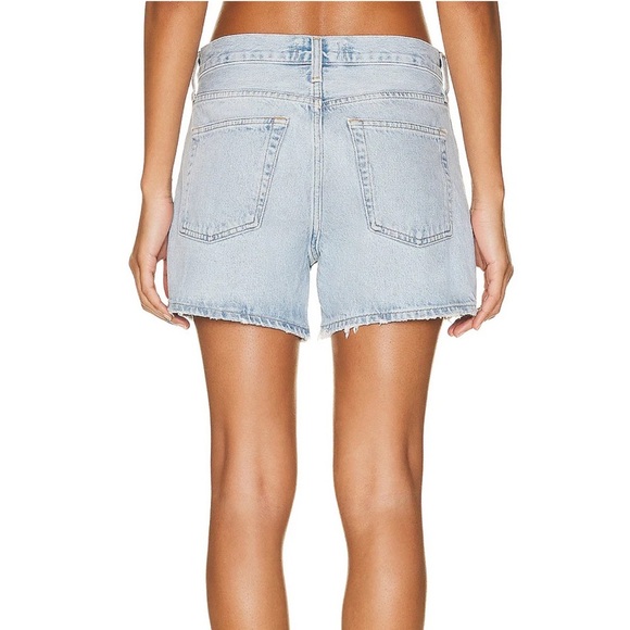 AGOLDE Parker Long Shorts in Twister Light Blue size 34 - Picture 3 of 10